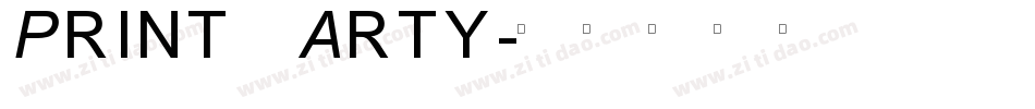Print Arty字体转换